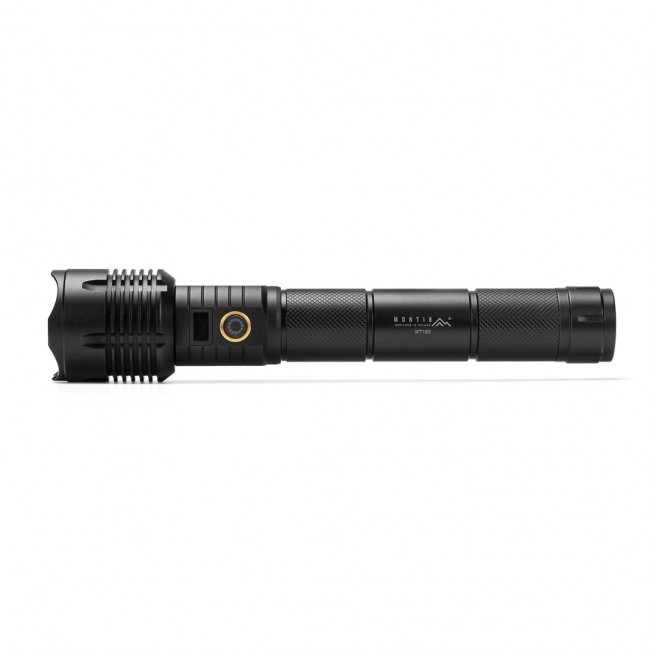 Montis Taktyczna ręczna latarka akumulatorowa LED MT160 Black Hand flashlight Montis Taktyczna ręczna latarka akumulatorowa LED MT160 Black Hand flashlight