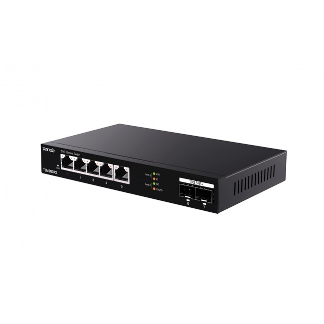 Tenda TEM2007X network switch 2.5G Ethernet (100/1000/2500) Desktop Black Tenda TEM2007X network switch 2.5G Ethernet (100/1000/2500) Desktop Black