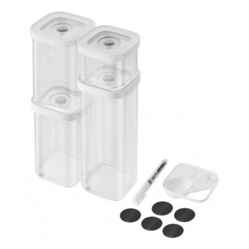 ZWILLING 1025971 Rectangular Container 2.445 L Transparent, White 6 pc(s)