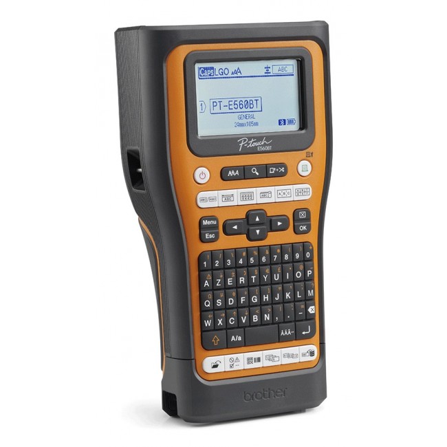 Brother PT-E560BTVP label printer Thermal transfer 180 x 180 DPI 20 mm/sec Wired & Wireless HSE/TZe Bluetooth QWERTZ Brother PT-E560BTVP label printer Thermal transfer 180 x 180 DPI 20 mm/sec Wired & Wireless HSE/TZe Bluetooth QWERTZ