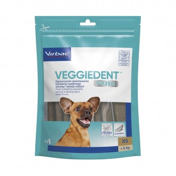 VIBRAC Veggiedent Fresh - dog treat - S - 228 g