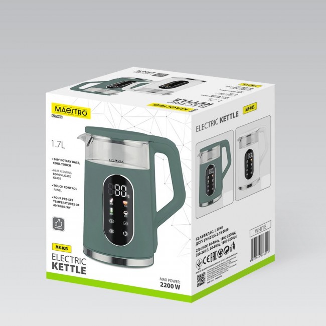 Electric kettle Maestro MR-023 (MR-023-WHITE) White