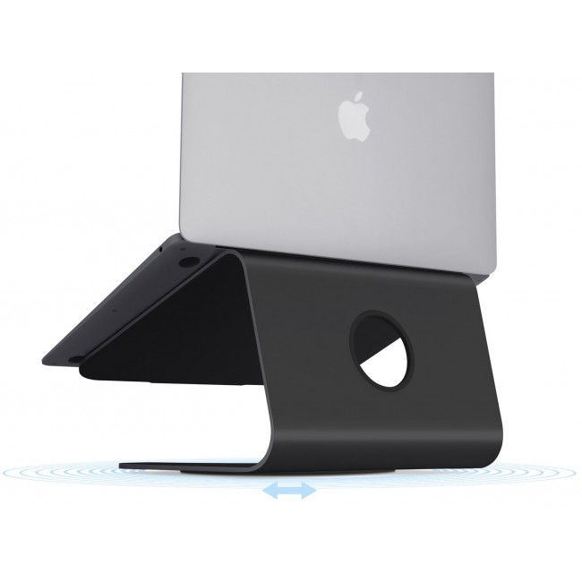 Rain Design mStand360 - drehbarer Aluminium Stand f r MacBooks Notebooks bis 15 zoll Laptop stand Black 38.1 cm (15
