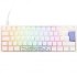 Ducky One 2 Pro Mini White Edition Gaming Tastatur, RGB LED - Cherry Silent Red