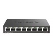 D-Link DGS-108 Unmanaged L2 Gigabit Ethernet (10/100/1000) Black