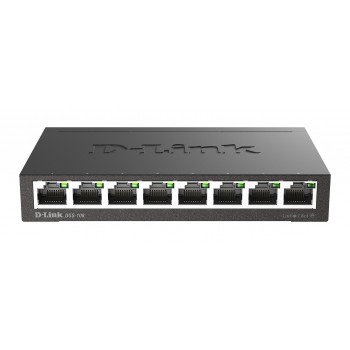 D-Link DGS-108 Unmanaged L2 Gigabit Ethernet (10/100/1000) Black