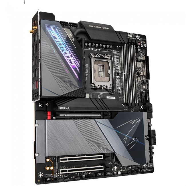 GIGABYTE Z790 AORUS MASTER X Motherboard- Supports Intel 13th Gen CPUs, 20+1+2 phases VRM, up to 8266MHz DDR5 (OC), 1x PCIe 5.0 + 4x PCIe 4.0 M2, 10GbE LAN, Wi-Fi 7, USB 3.2 Gen 2x2 GIGABYTE Z790 AORUS MASTER X Motherboard- Supports Intel 13th Gen CPUs, 20+1+2 phases VRM, up to 8266MHz DDR5 (OC), 1x PCIe 5.0 + 4x PCIe 4.0 M2, 10GbE LAN, Wi-Fi 7, USB 3.2 Gen 2x2