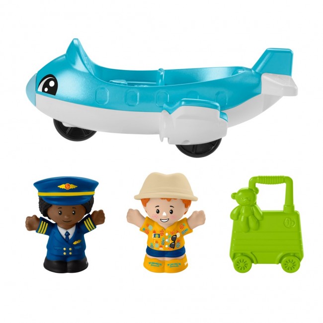 Fisher-Price Little People Everyday Adventures Airport Toddler Playset, Airplane & 3 Play Pieces Fisher-Price Little People Everyday Adventures Airport Toddler Playset, Airplane & 3 Play Pieces