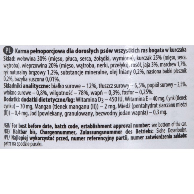 DOLINA NOTECI Premium Rich in chicken - Wet dog food - 400 g DOLINA NOTECI Premium Rich in chicken - Wet dog food - 400 g