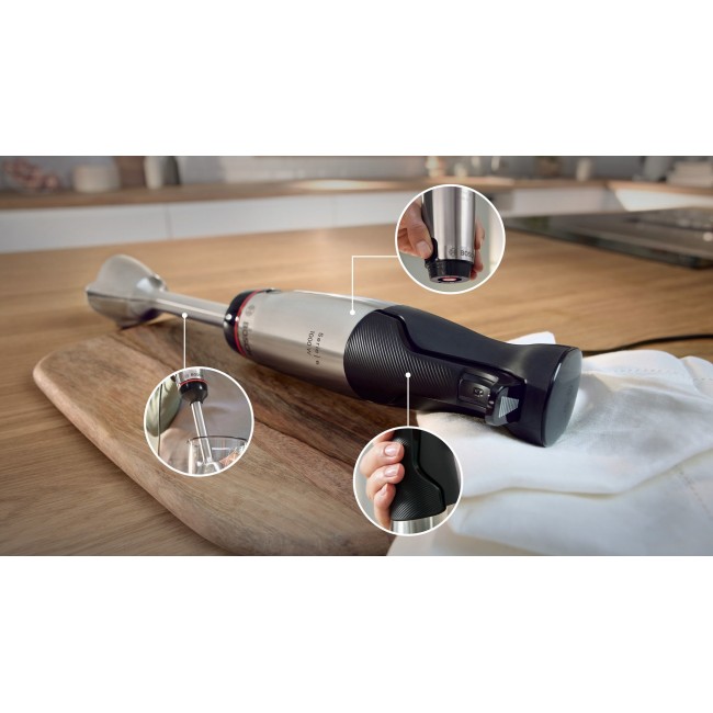 Bosch Serie 6 MSM6M610 blender Immersion blender 1000 W Black, Stainless steel Bosch Serie 6 MSM6M610 blender Immersion blender 1000 W Black, Stainless steel