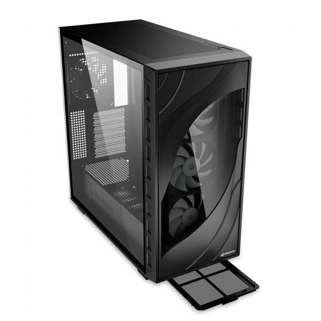 Sharkoon REBEL C80G RGB Midi Tower Black