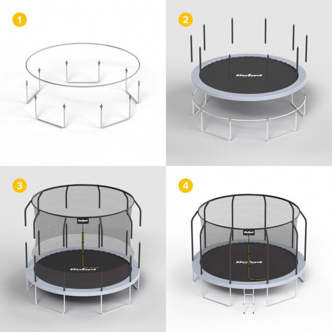 REBEL ACTIVE TRAMPOLINE PRO 15FT/457CM