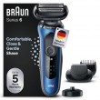 Braun Series 6 61-B4500cs Foil shaver Trimmer Black, Blue