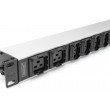 Digitus Socket strip with aluminum profile, 10-way, 2 m supply cable, IEC C20 plug Digitus Socket strip with aluminum profile, 10-way, 2 m supply cable, IEC C20 plug