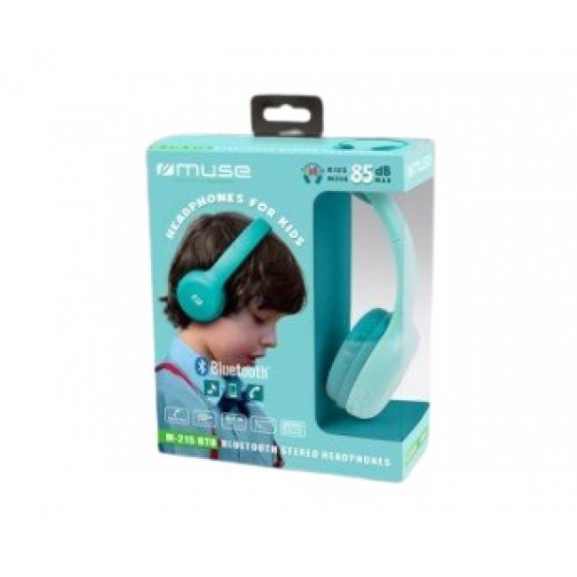 Muse M-215 BTB headphones/headset Wireless Head-band Music Bluetooth Blue
