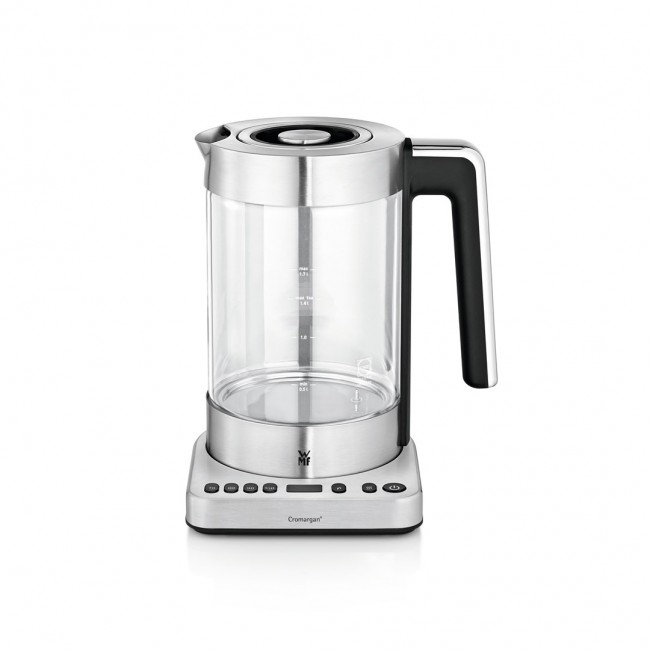 WMF Lono 0413160011 electric kettle 1.7 L 3000 W Black, Stainless steel, Transparent