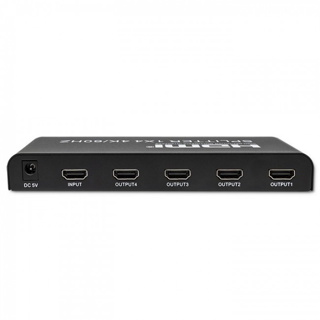 Qoltec 51799 Active HDMI Splitter 4 x HDMI 4K x 2K | 6Gb/s | 60Hz Qoltec 51799 Active HDMI Splitter 4 x HDMI 4K x 2K | 6Gb/s | 60Hz