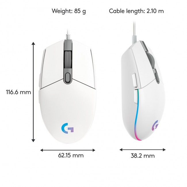 Logitech Gaming Mouse G203 LIGHTSYNC - Logitech Gaming Mouse G203 LIGHTSYNC -