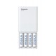 USB battery charger PANASONIC Eneloop Smartplus BQ-CC87 + 4x AA 2000 mAh (K-KJ87MCD40USB)