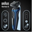 Braun Series 6 61-B1500s Foil shaver Trimmer Blue Braun Series 6 61-B1500s Foil shaver Trimmer Blue