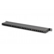 Digitus CAT 6, Class E High Density Patch Panel, shielded, black