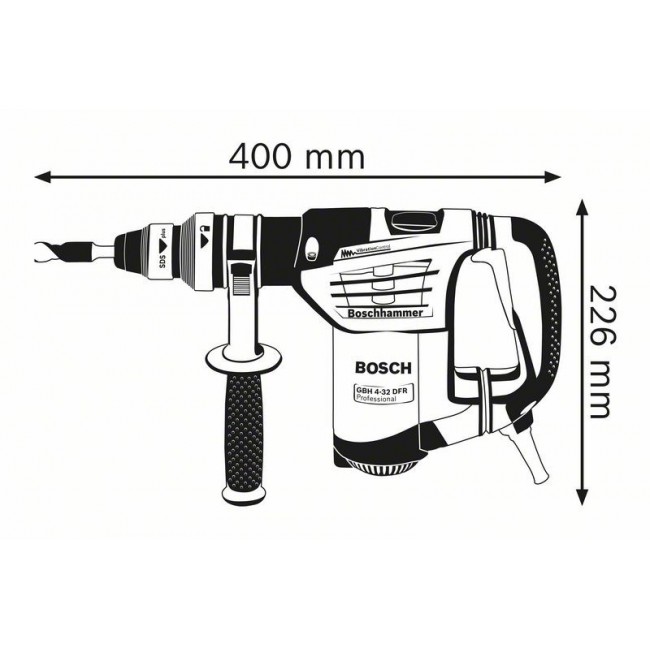 Bosch 0 611 332 101 rotary hammer 900 W 800 RPM