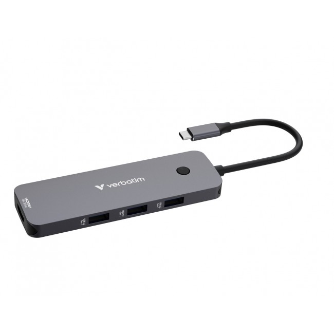 Verbatim CMH-08 USB Type-C 5000 Mbit/s Silver