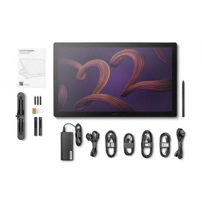 Wacom Cintiq Pro 22 graphic tablet Black 476 x 268 mm USB