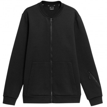 Men's sweatshirt 4F deep black H4L22 BLM017 20S S