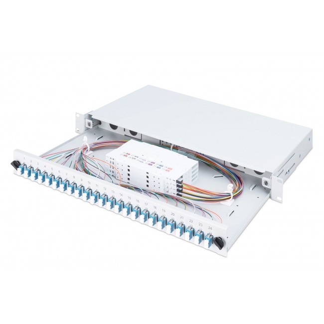 Digitus Fiber Optic Splice Box, Equipped, LC, OS2 Digitus Fiber Optic Splice Box, Equipped, LC, OS2