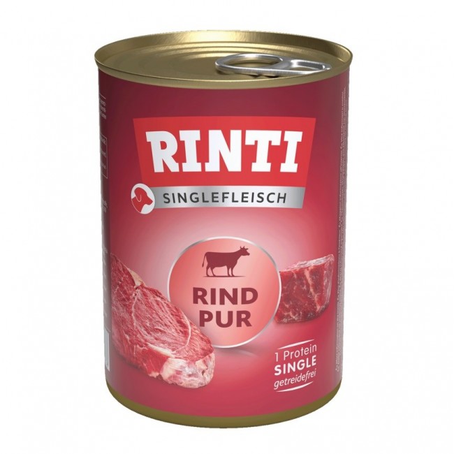 RINTI Singlefleisch Pur Beef - wet dog food - 400g RINTI Singlefleisch Pur Beef - wet dog food - 400g