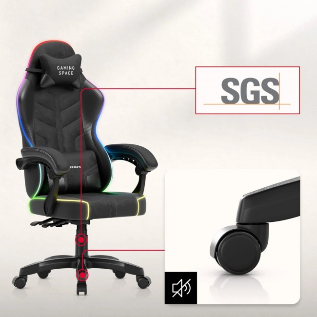 Huzaro Force 2.7 RGB Black Gaming Chair