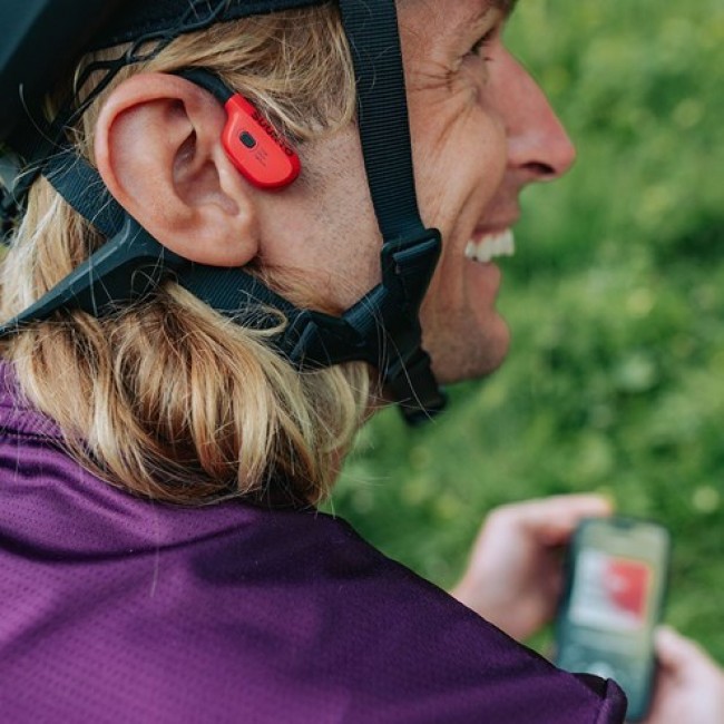 Suunto WING Headset Wireless Ear-hook Sports Bluetooth Black, Red