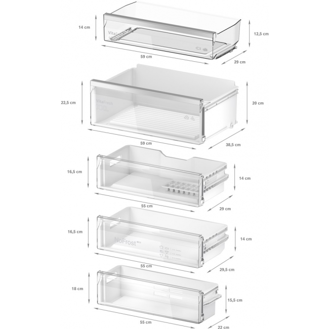 Bosch Serie 4 KBN96VFE0 fridge-freezer Built-in 383 L E White