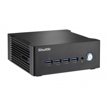 Shuttle Nano PC NA10H7, AMD Ryzen 7-8845HS APU, Radeon780M , 2xHDMI, 2xUSB-C 4.0(DP), 2x2.5Gbit LAN, 24/7 permanent operation, incl. VESA