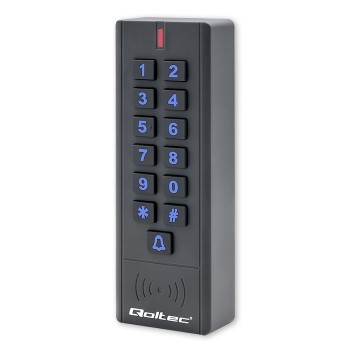 Qoltec CALISTO Combination Lock with RFID Reader| code | Card | keychain | Bell | IP68 | EM
