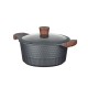 Resto Kitchenware Capella 4.6 L Round Black, Wood