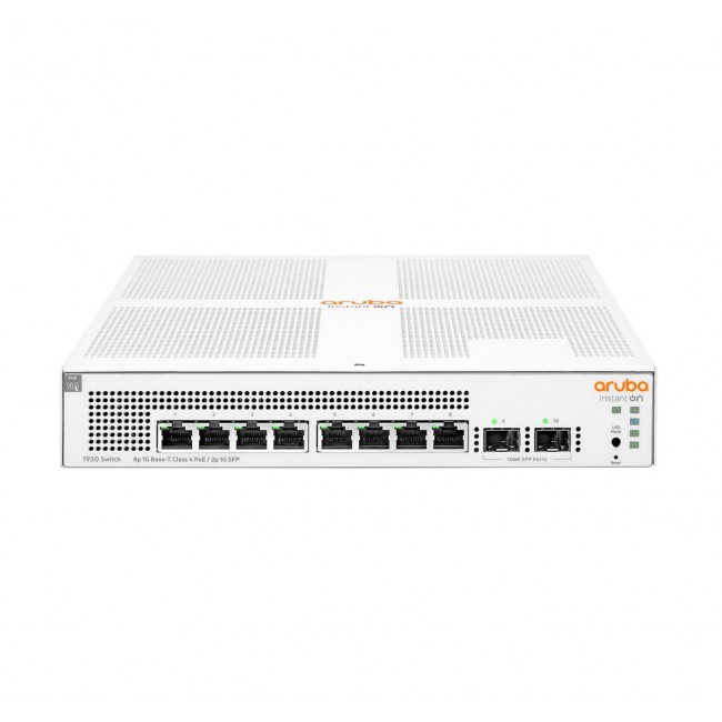 Aruba Instant On 1930 Managed L2+ Gigabit Ethernet (10/100/1000) Power over Ethernet (PoE) 1U White Aruba Instant On 1930 Managed L2+ Gigabit Ethernet (10/100/1000) Power over Ethernet (PoE) 1U White