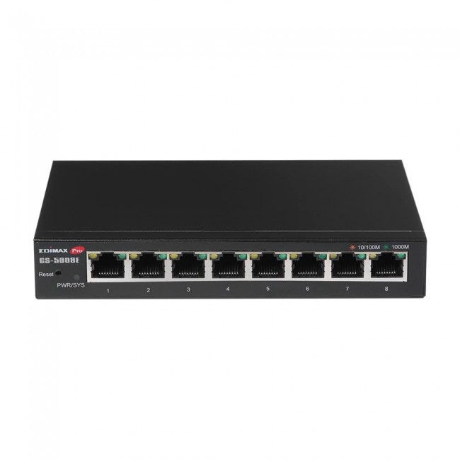Edimax GS-5008E network switch Managed Gigabit Ethernet (10/100/1000) Black Edimax GS-5008E network switch Managed Gigabit Ethernet (10/100/1000) Black