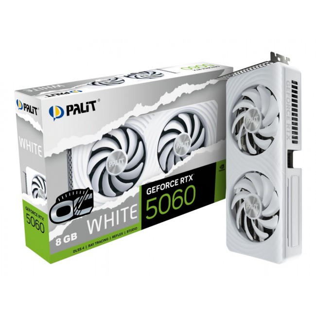 Palit GeForce RTX 5060 White OC NVIDIA 8 GB GDDR7