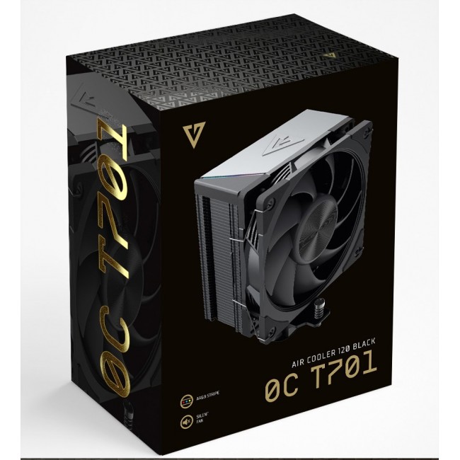 MODECOM Volcano 0C T701 Processor Air cooler 12 cm Black