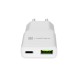 NATEC RIBERA GAN SLIM MAINS CHARGER 1 USB-A + 1 USB-C 20W WHITE NATEC RIBERA GAN SLIM MAINS CHARGER 1 USB-A + 1 USB-C 20W WHITE
