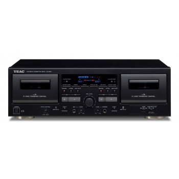 TEAC W-1200 Cassette deck 2 deck(s) Black