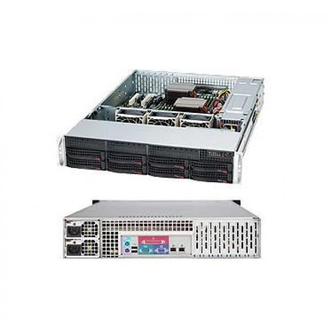 Supermicro 825TQC-R802LPB Rack Black 800 W