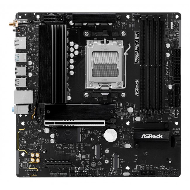 Asrock B850M Pro-A WiFi AMD B850 Socket AM5 micro ATX Asrock B850M Pro-A WiFi AMD B850 Socket AM5 micro ATX