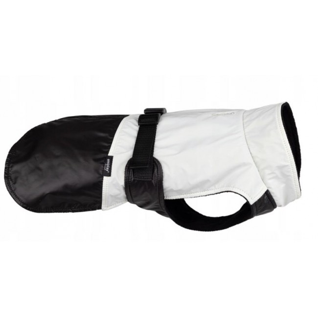 JACKET FOR DOGS FLUO BLACK. WHITE 45