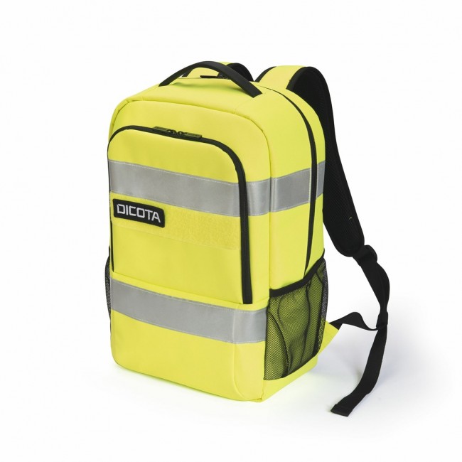 DICOTA P20471-17 backpack Rucksack Black, Grey, Yellow Recycled polyethylene terephthalate (rPET)