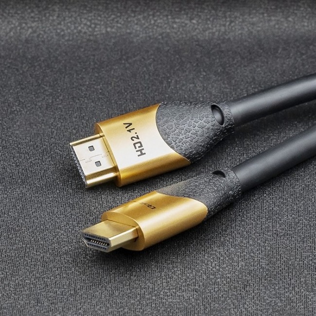 Qoltec 50356 HDMI v2.1 Cable Ultra high speed 8K | 60Hz | 28AWG | GOLD | 3m