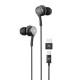Maxell XC1 USB-C wired headphones with USB-A adapter black Maxell XC1 USB-C wired headphones with USB-A adapter black