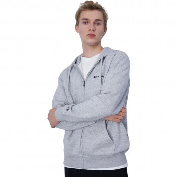 Men's Champion Full Zip Hoodie grey 220260 EM021 L